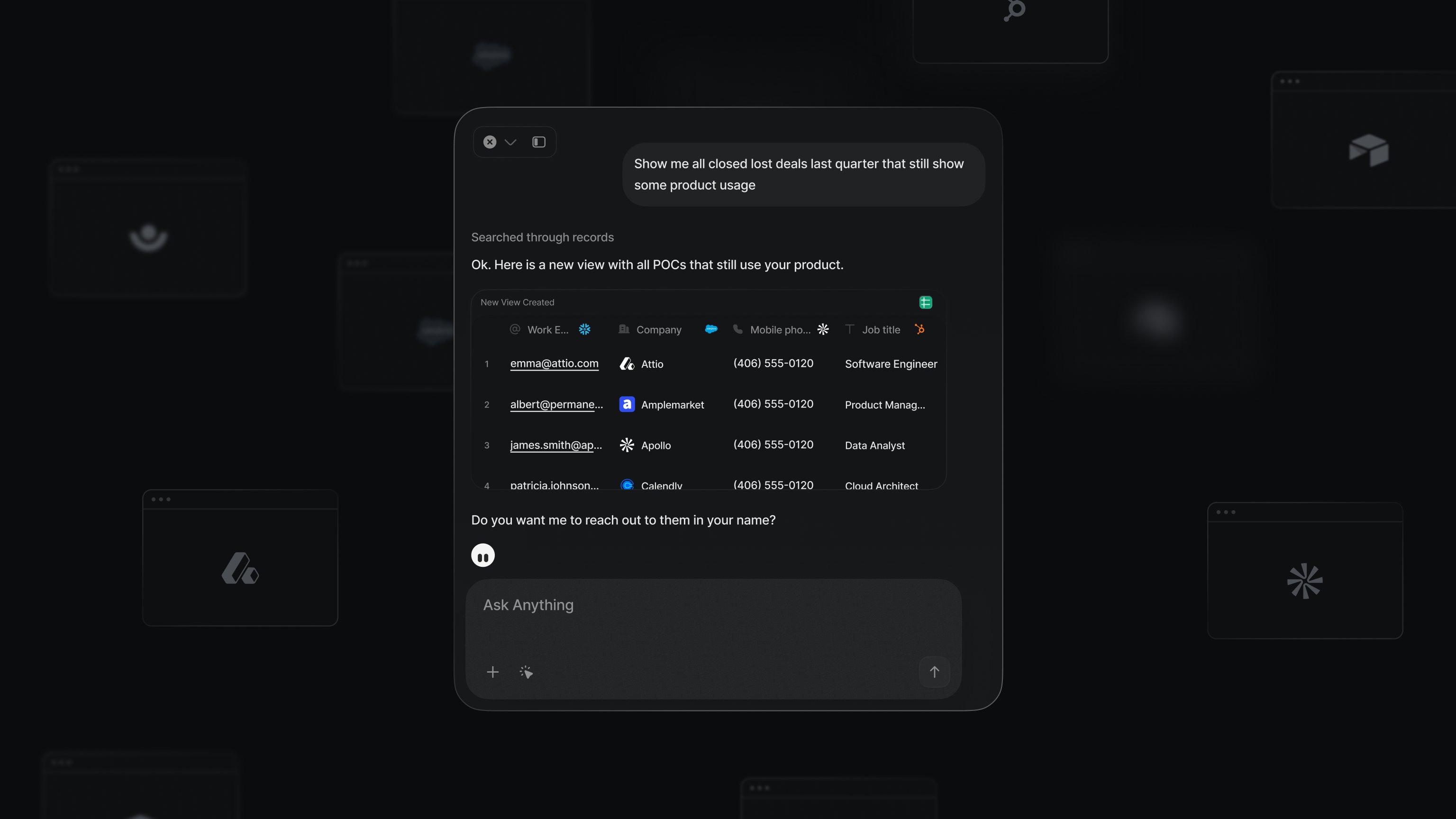 Default — agent chat