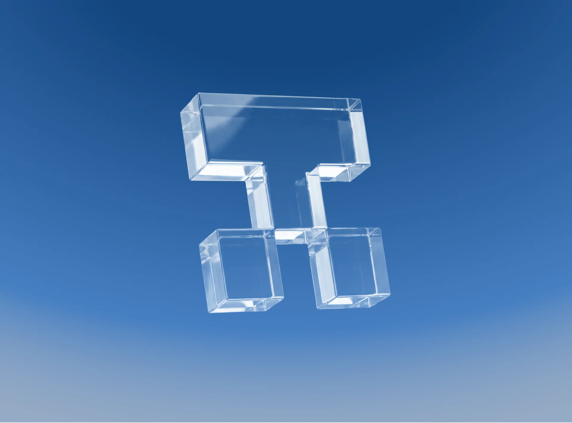 Tembo — brand mark rendered in glass